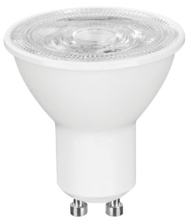 GU10 — 7W Lamp · 4000K · 36° · White · 520 lm · CRI80
