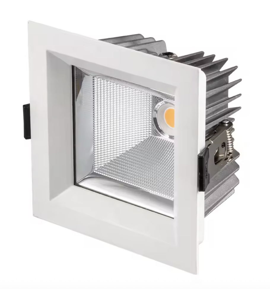 VOLC S — 30W Square Downlight · 4000K · 60° · White · IP65 · Tridonic
