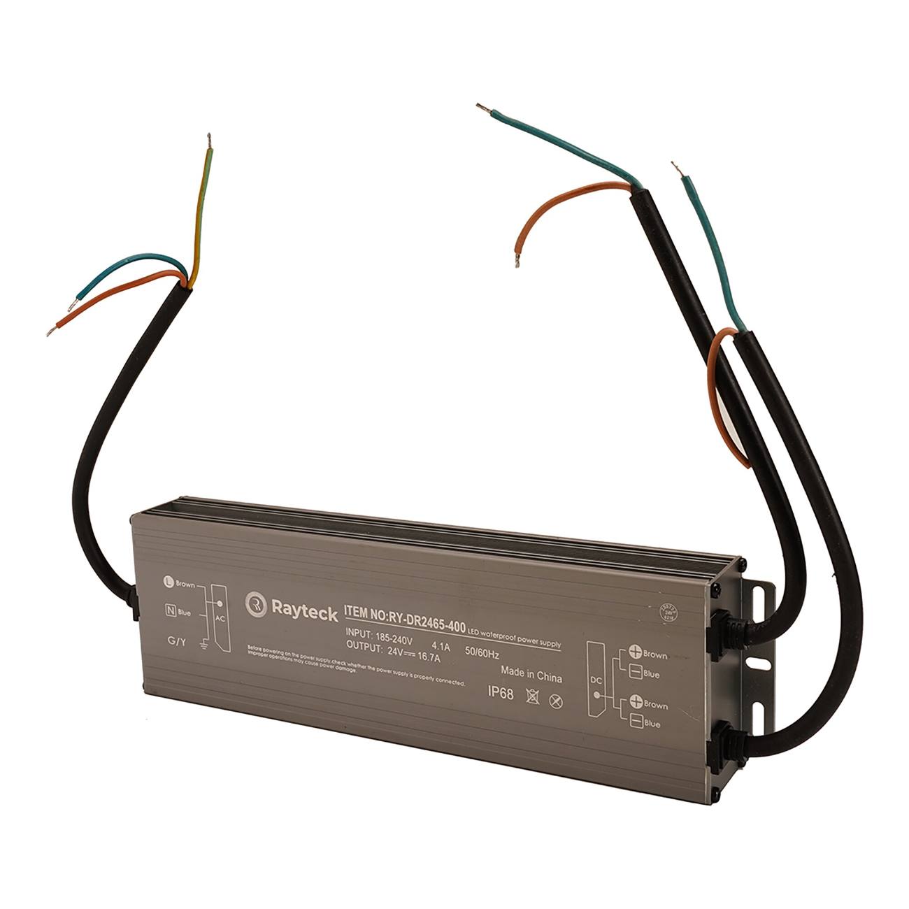 LED Driver — 24V · 400W · IP68 · 268×77×37 · 2yr
