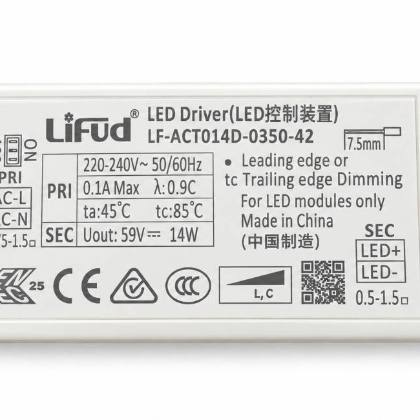 Rayteck LIFUD PHASE DIMMING — Drivers, 14W