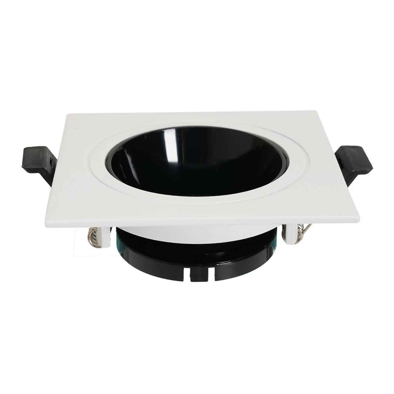 EliteEdge Anti-Glare Square Frame · White/Black Reflector · 92×92×25 · Single