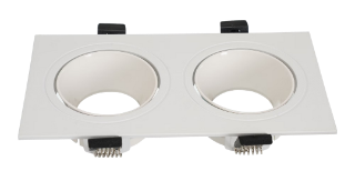 EliteEdge Double Square Frame · White · 92×173×25