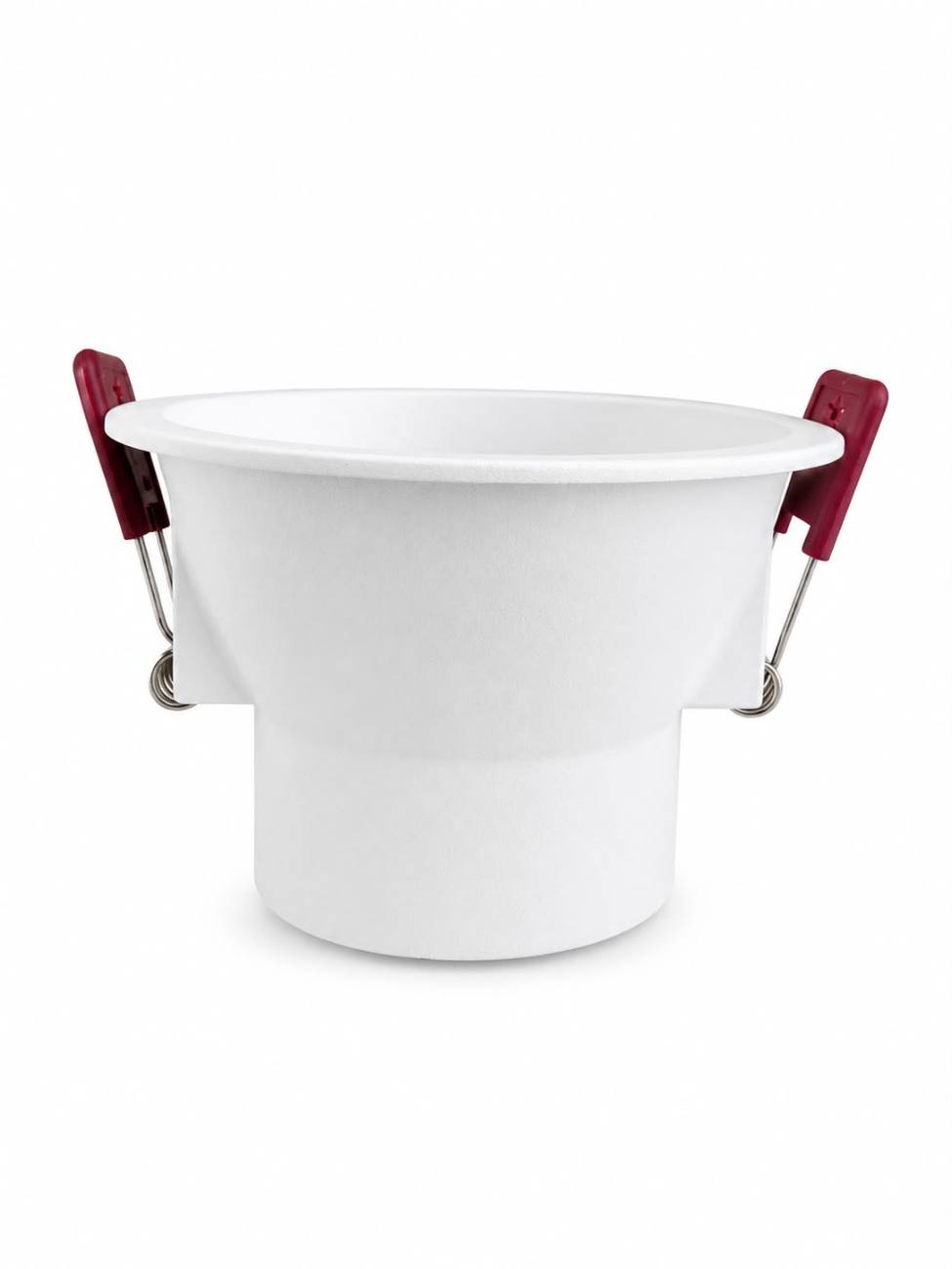 FAM PRO Round Frame · White · 93×58 · Cut-Out Ø83 · Die-Cast Al