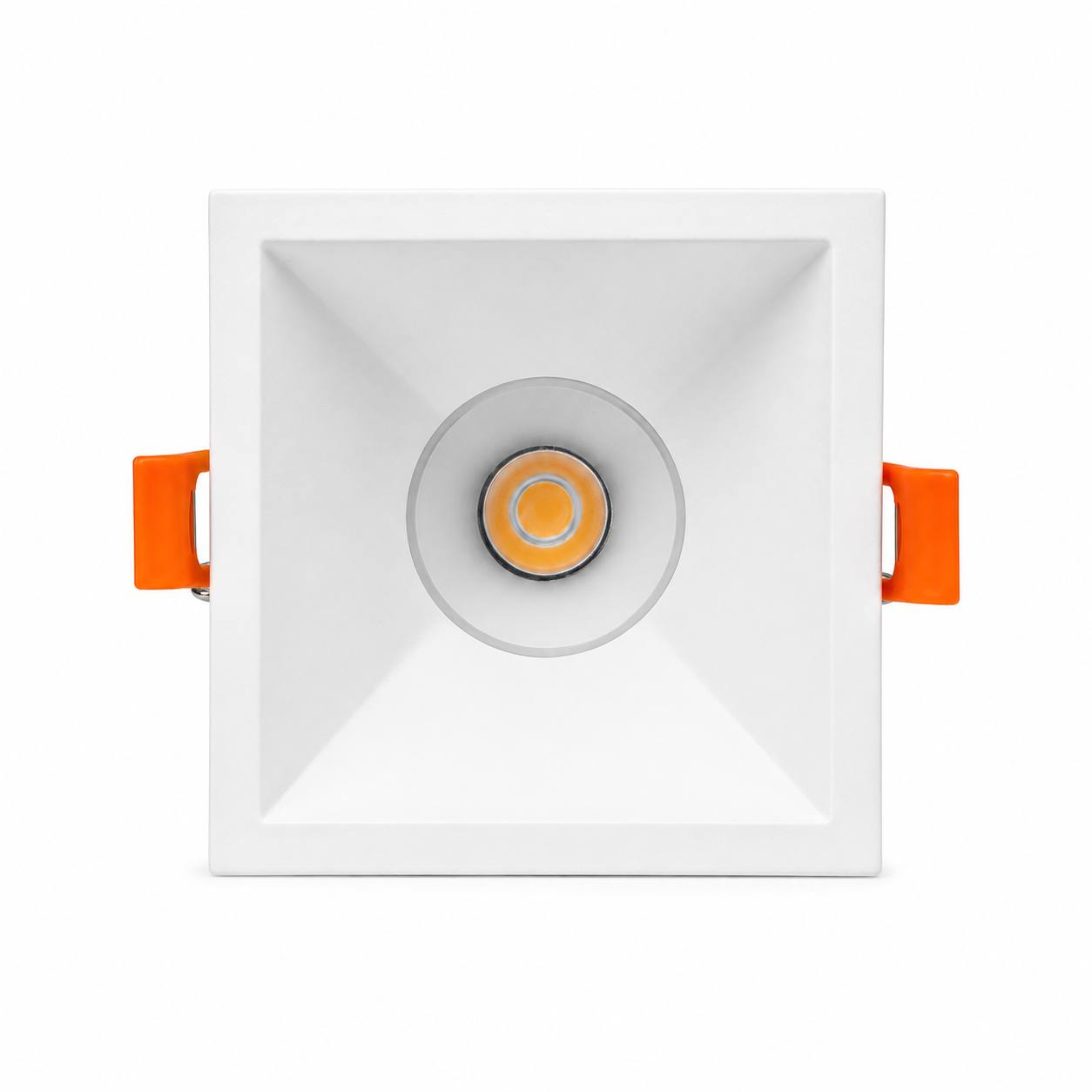 FAM SQUARE Frame · White · 75×75 · Cut-Out Ø70 · Die-Cast Al