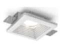 ROOT 3 Gypsum Square Frame · White Plaster-In · 120×120×45