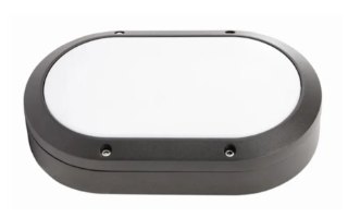 E27 Bulkhead · Oval · Black · Die-Cast Al · IP65