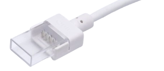 Front connector — COB IP65/68 · 8mm · 15cm cable