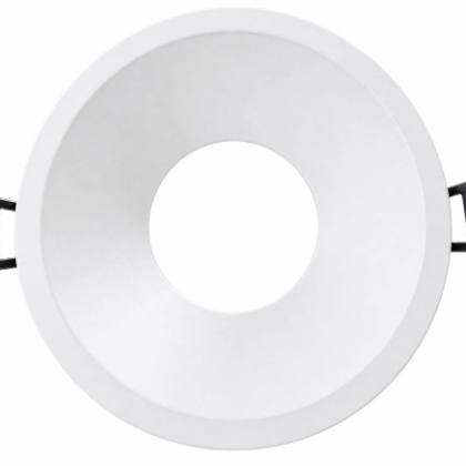 WEPPO 5 ROUND FRAME FIXED MADE OF DIE CAST ALUMINUM WITH MATT WHITE POWEDER-COATED FININSH,  85*83mm ,Φ75mm