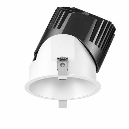 Rayteck BRETTO — Spotlight, 10W, 3000K, CRI90+, 36° beam, IP65, Full White / Die-cast aluminum, Ø84 x H85, cut-out Ø75 MM, 220-240V AC, 105 LM/W