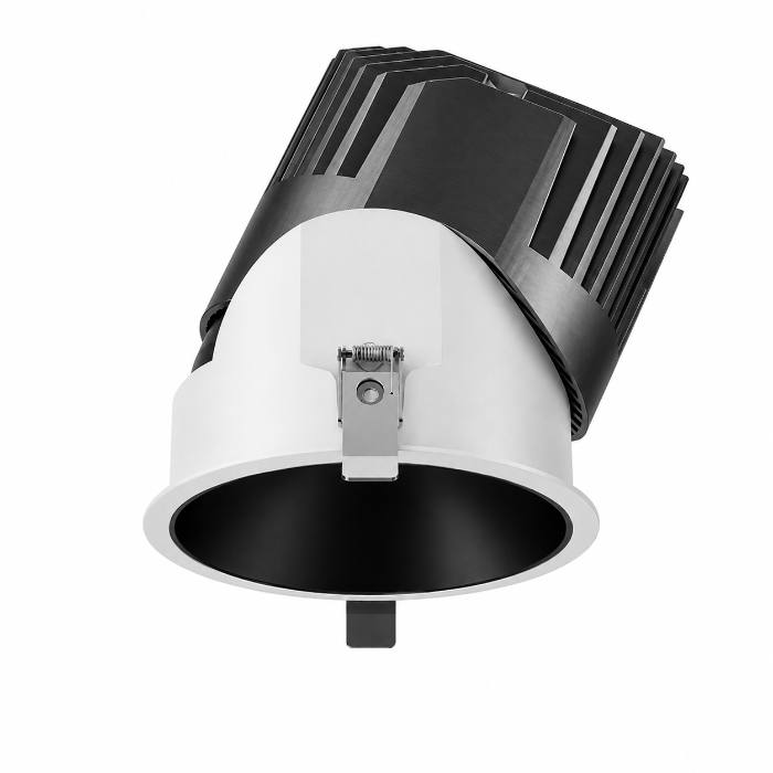 Rayteck BRETTO — Spotlight, 10W, 4000K, CRI90+, 36° beam, IP65, White / Black Die-cast aluminum, Ø84 x H85, cut-out Ø75 MM, 220-240V AC, 105 LM/W