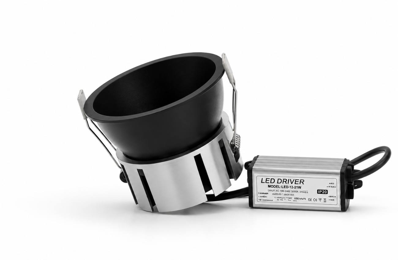 Dome — 10W Recessed Spotlight · 4000K · BLACK Anti-Glare · IP65