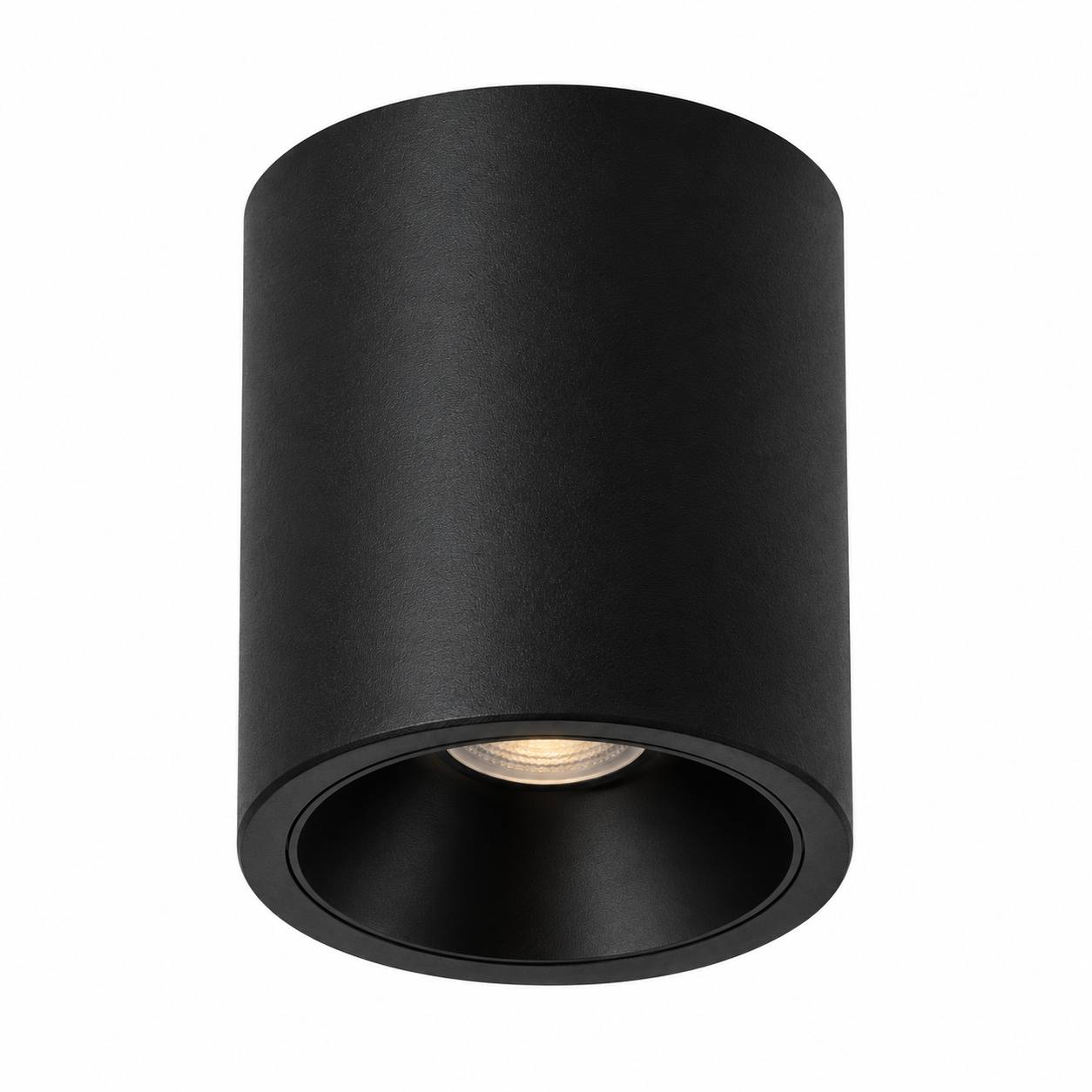 MURA2 — 12W Cylindrical Surface Spotlight · 3000K · Black · IP65 · CRI>90