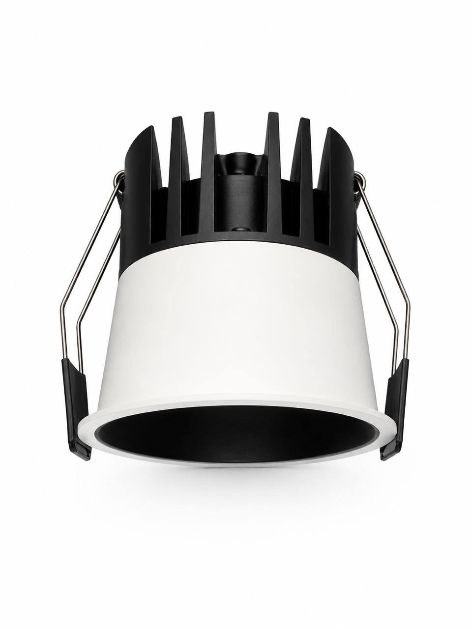 Spark — 10W Recessed Spotlight · 3000K · White Trim / Black Reflector · Tridonic