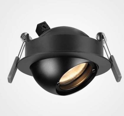 Rayteck Fini — Spotlight, 9W, 1800-5000K, CRI93+, IP 65, Black, 85 * 66mm, cut-out 76mm, 220V, 710lm, DALI DT8