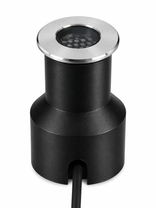 Rayteck Up Light — 2W, 3000K, 15° beam, IP67, Black, 220V