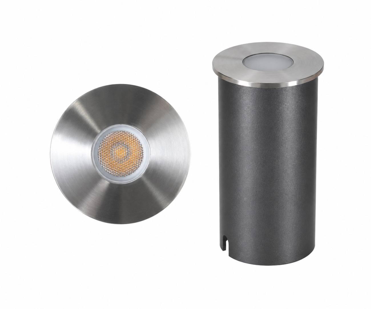 Rayteck INGROUND — Up Light, 1.4W, 2700K, IP67, Silver, 24V